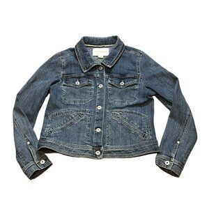 Anthropologie Y2K Pilcro and the Letterpress Women's L Denim Trucker Jacket